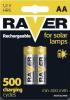 Nabíjecí baterie AA Solar RAVER 1,2V 600 mAh NiMH Blistr 2Ks