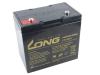Long 12V 55Ah olověný akumulátor DeepCycle AGM F8 (WP55-12NE)