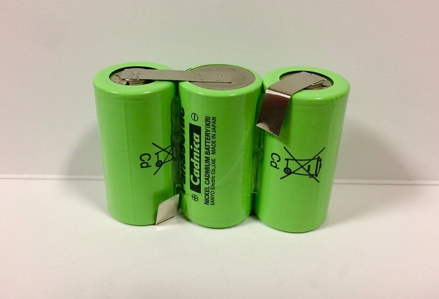 Akupack NiCd 3x1 Panasonic Sanyo Cadnica 3,6V 3000mAh N-3000CR vel. C