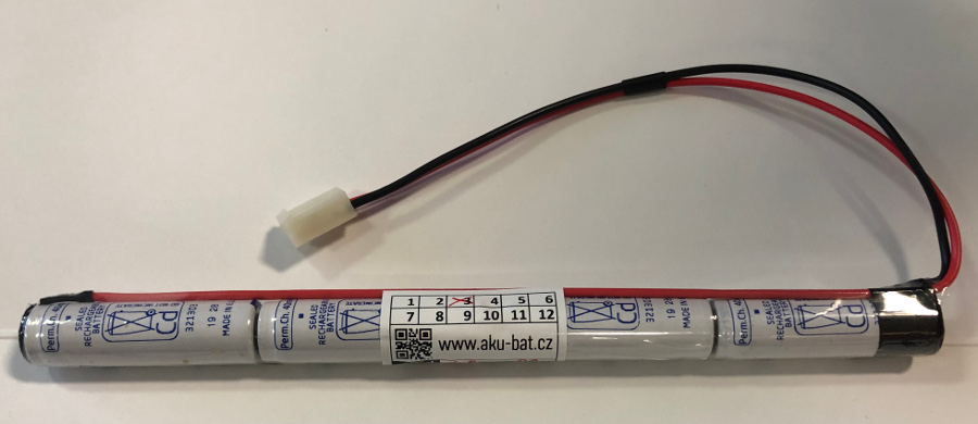 Baterie pro nouzová světla MODUS Ni-Cd 4,8V 800mAh s konektorem PFH04-02P