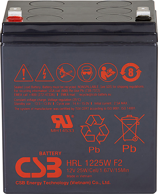 Baterie CSB HRL1225W F2FR 12V 5,8Ah