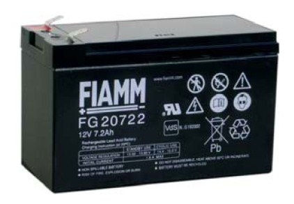 Baterie - Fiamm FG20722 12V 7,2Ah - Faston 250