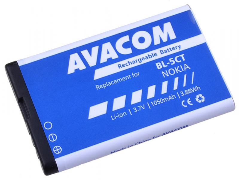 Baterie do mobilu Nokia 6303, 6730, C5, Li-Ion 3,7V 1050mAh  (náhrada BL-5CT)