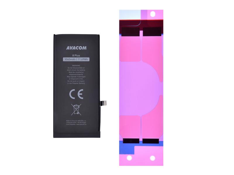 Baterie pro Apple iPhone 8 Plus - vysokokapacitní, Li-Ion 3,82V 3060mAh (náhrada 616-00367)