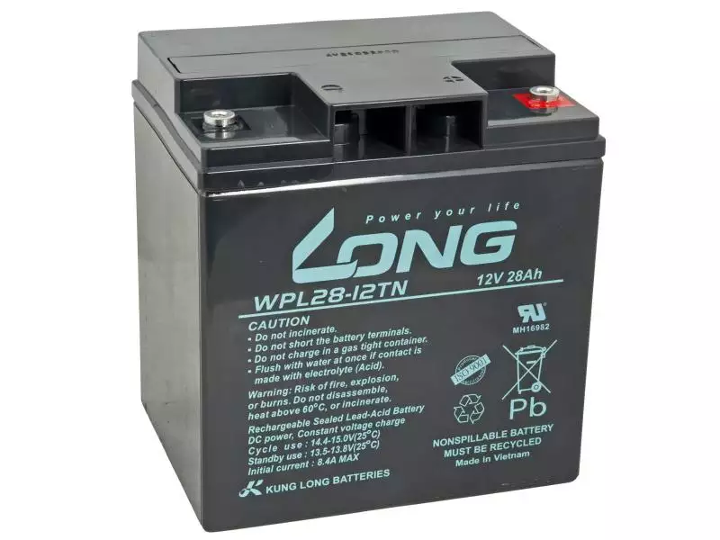 LONG baterie 12V 28Ah M5 LongLife 12 let (WPL28-12TN)
