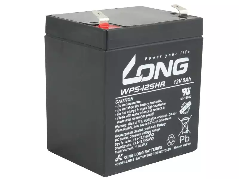 LONG baterie 12V 5Ah F2 HighRate (WP5-12SHR)