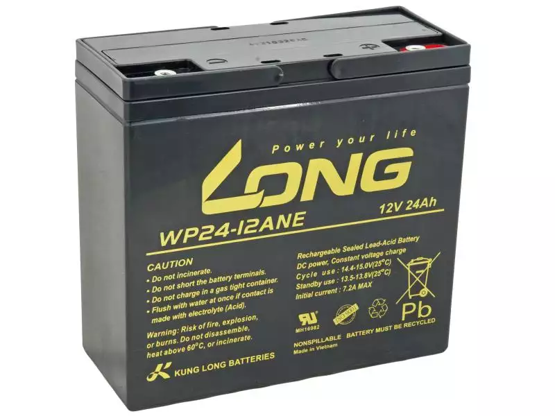 LONG baterie 12V 24Ah M5 DeepCycle (WP24-12ANE)