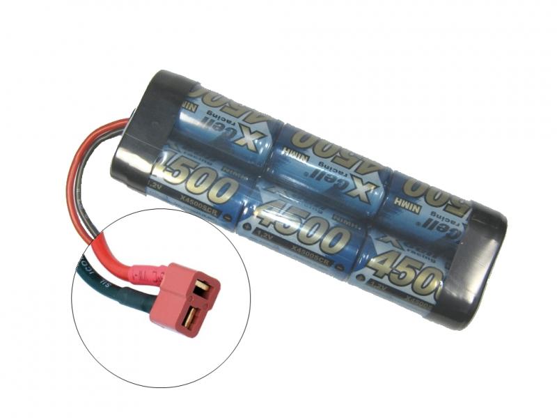 LP baterie pro airsoft Ni-MH 7,2V 4500mAh Xcell, konektor T-Dean