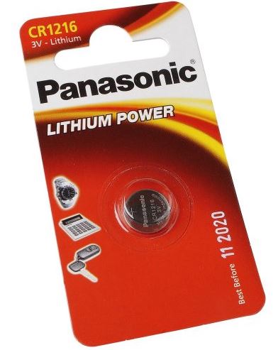 Baterie PANASONIC CR1216 Lithium 3V, Blister 1ks