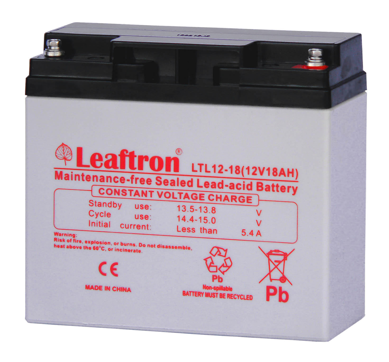 Baterie akumulátor Leaftron LTL12-18 12V 18Ah - 10 let