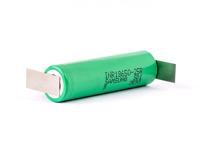 18650 Li-ion 3,7V Samsung 2500mAh INR18650-25R s vývody do Z