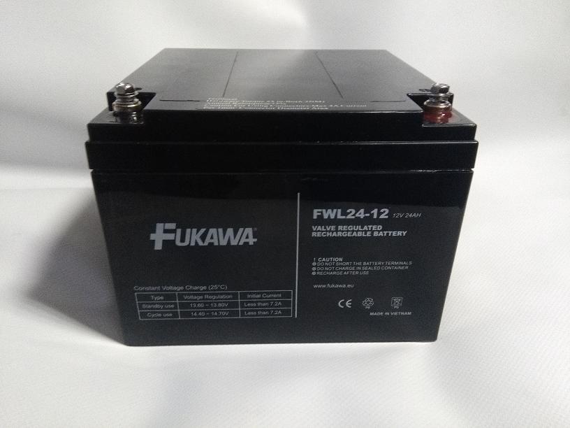 Baterie FUKAWA FWL24-12 12V 24Ah - M5 - 10 let