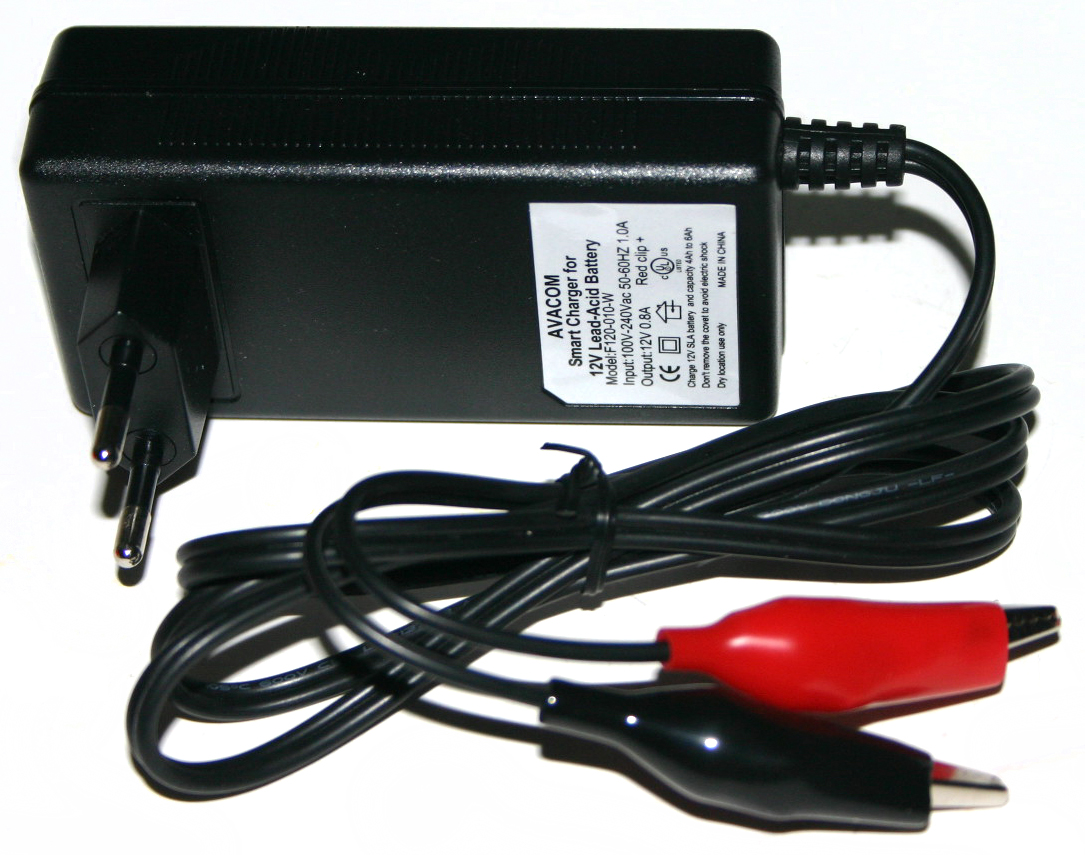 Nabíječka AKU-BAT pro olověné AGM/GEL akumulátory 12V 0,8A