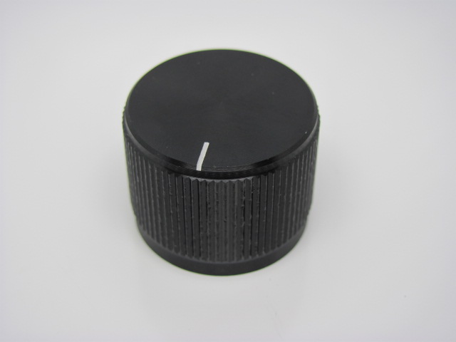 Hlinikový knoflík - černý - průměr 40 mm