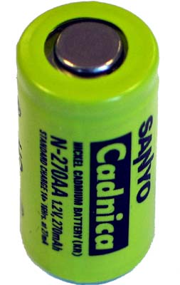 Baterie Sanyo NiCd 2/3AA 1,2V 270mAh N-270AA - nahrazeno GP 75AAH