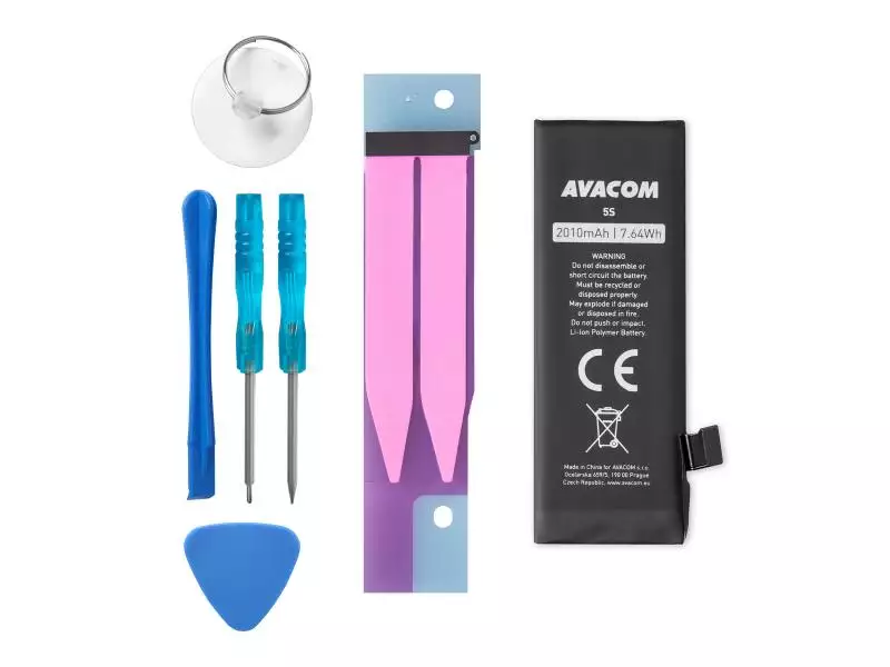 Baterie pro Apple iPhone 5S - vysokokapacitní, Li-Ion 3,8V 2010mAh (náhrada 616-0718)