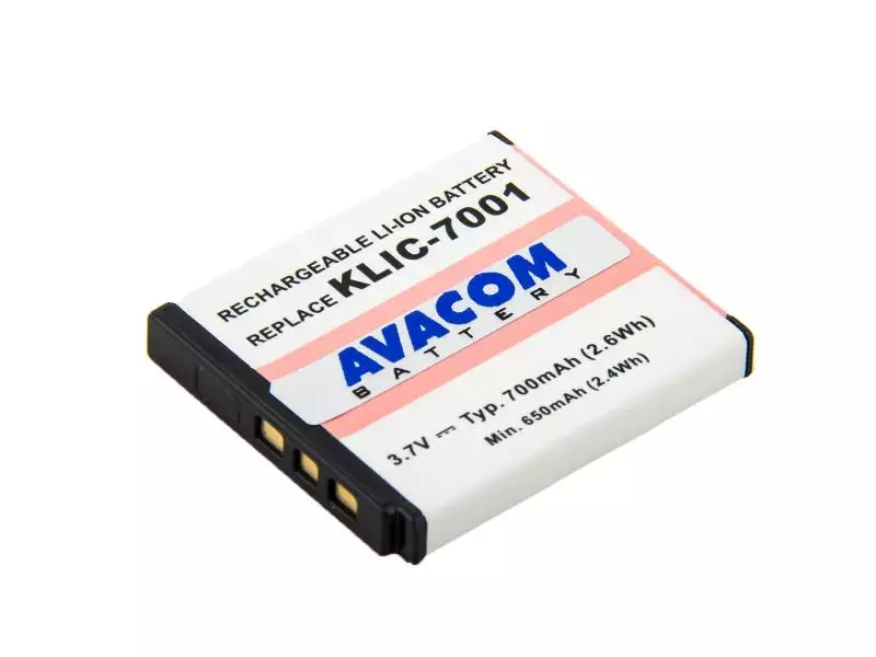 Kodak KLIC-7001 Li-Ion 3.7V 700mAh 2.6Wh