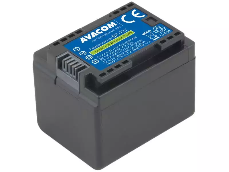 Canon BP-727 Li-Ion 3.6V 2670mAh 9.6Wh