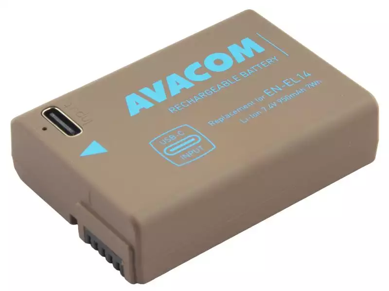 Nikon EN-EL14 vstup USB-C Li-Ion 7.4V 950mAh 7Wh
