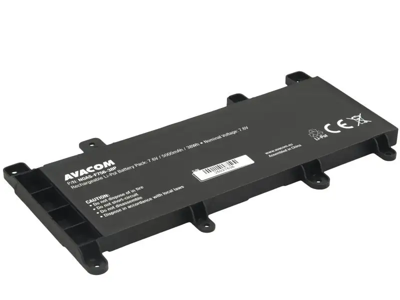 Asus F756, K756, X756 Li-Pol 7,6V 5000mAh 38Wh