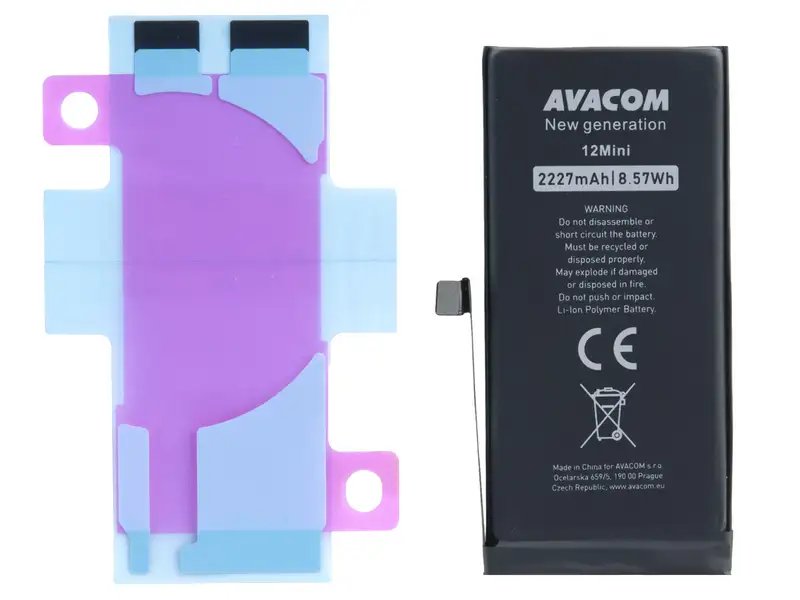 Baterie pro Apple iPhone 12 mini, Li-Ion 3,85V 2227mAh (n&aacute;hrada A2471)