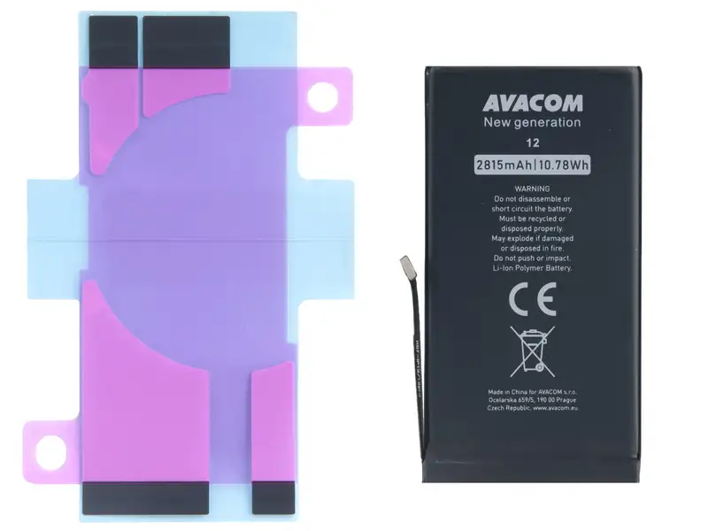 Baterie pro Apple iPhone 12, 12 Pro, Li-Ion 3,83V 2815mAh (n&aacute;hrada A2479)