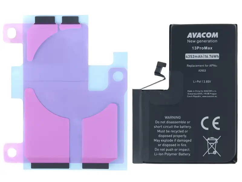 Baterie pro Apple iPhone 13 Pro Max, Li-Ion 3,85V 4352mAh (n&aacute;hrada A2653)