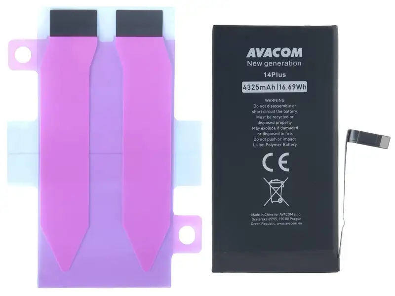 Baterie pro Apple iPhone 14 Plus, Li-Ion 3,86V 4325mAh (n&aacute;hrada A2850)