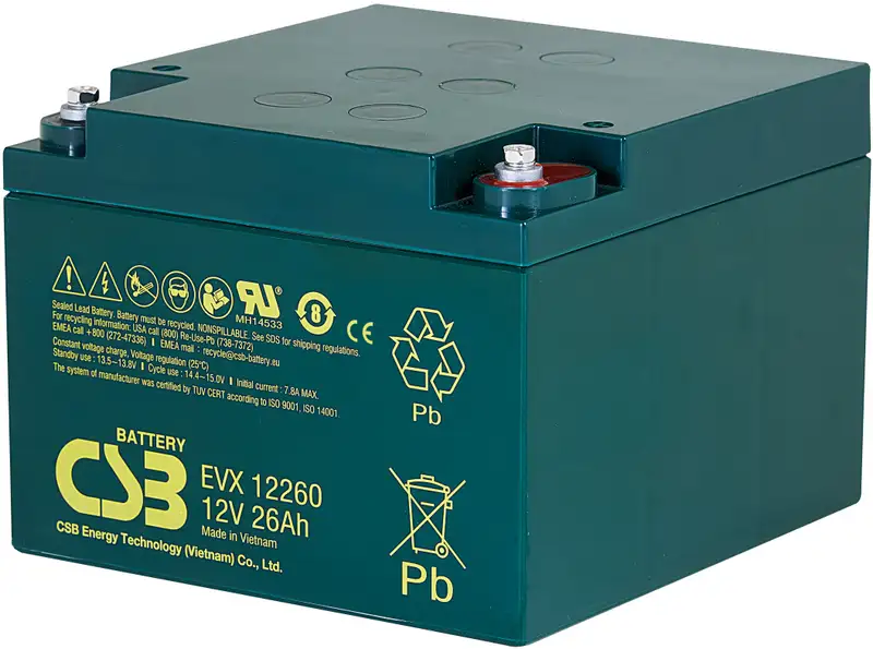 akumulátor CSB EVX12260 I (12V/26Ah)