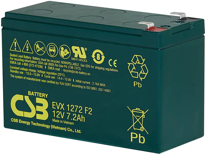 akumulátor CSB EVX1272 F2 (12V/7,2Ah)