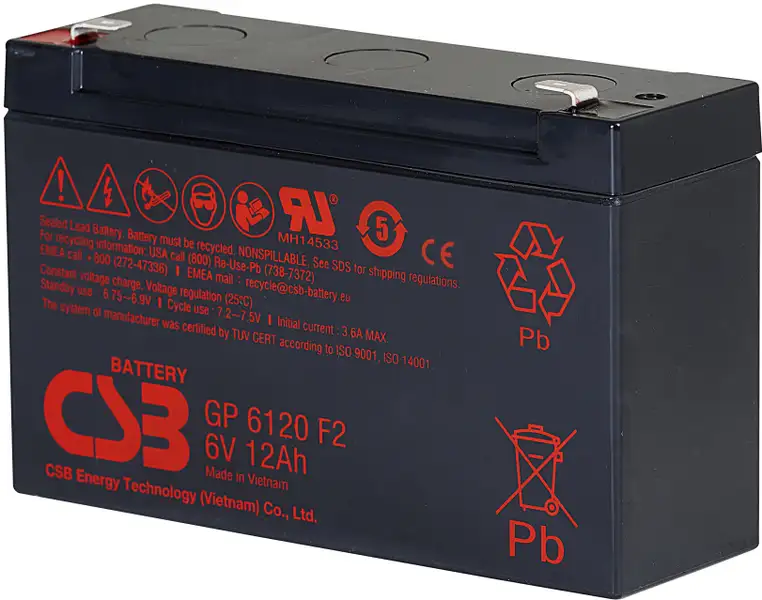akumulátor CSB GP6120 F2 (6V/12Ah)