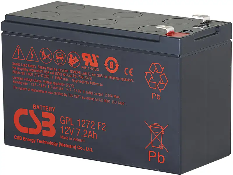 akumulátor CSB GPL1272F2 FR (12V/7,2Ah)