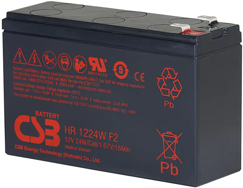 akumulátor CSB HR1224W F2F1 (12V/6,4Ah)