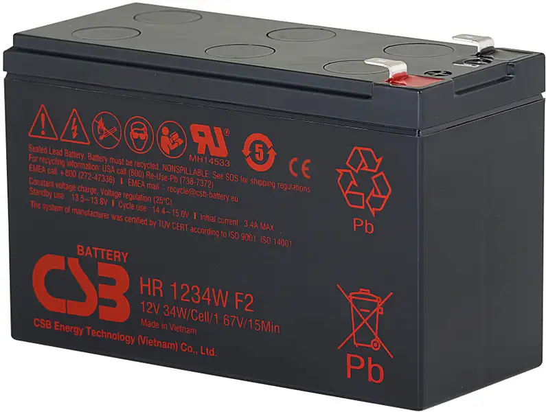 akumulátor CSB HR1234W F2 (12V/9Ah)