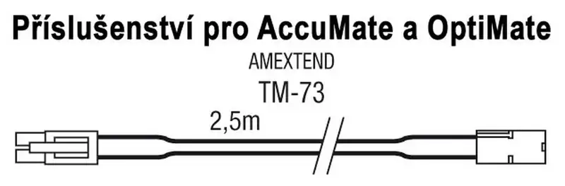 TM-73 příslušenství k Accumate a Optimate - prodlužovací kabel 2