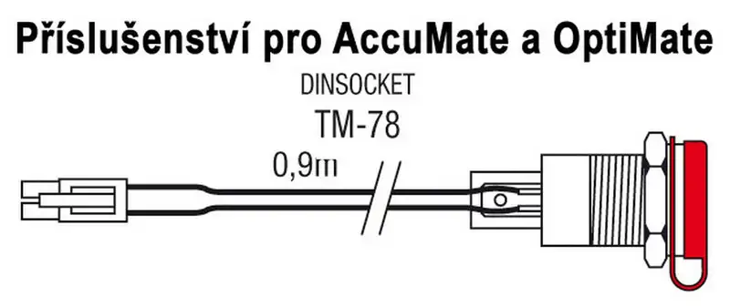 TM-78 příslušenství k Accumate a Optimate - DIN zásuvka