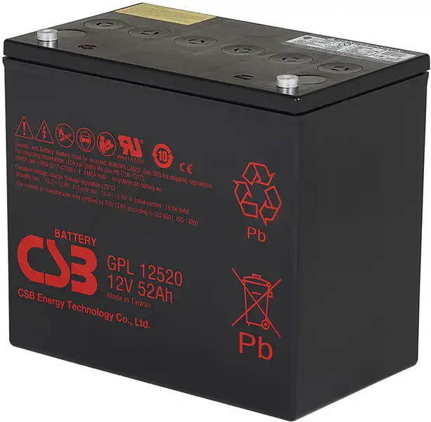akumulátor CSB GPL12520 (12V/52Ah)
