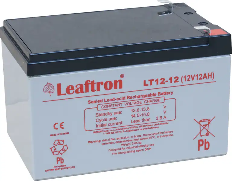 akumulátor Leaftron LT12-12 T2 (12V/12Ah)