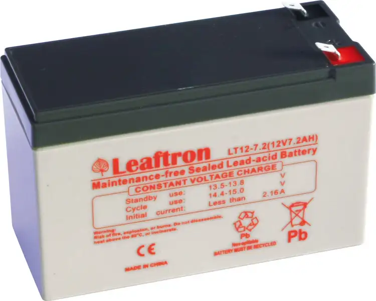 akumulátor Leaftron LT12-7,2 T2 (12V/7,2Ah)
