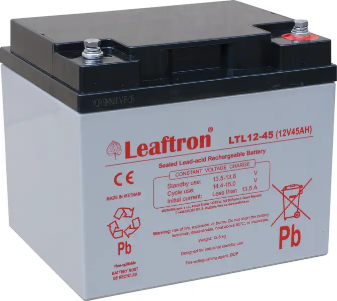 akumulátor Leaftron LTL12-45 (12V/45Ah)
