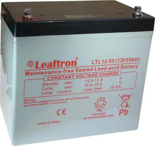 akumulátor Leaftron LTL12-55 (12V/55Ah)