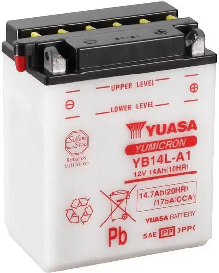 motobaterie YUASA YB14L-A1 (12V 14Ah)