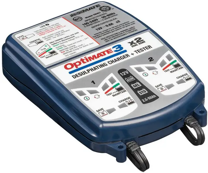 nabíječka OPTIMATE 3 x 2 Dual Bank (12V/0,8A) TM450