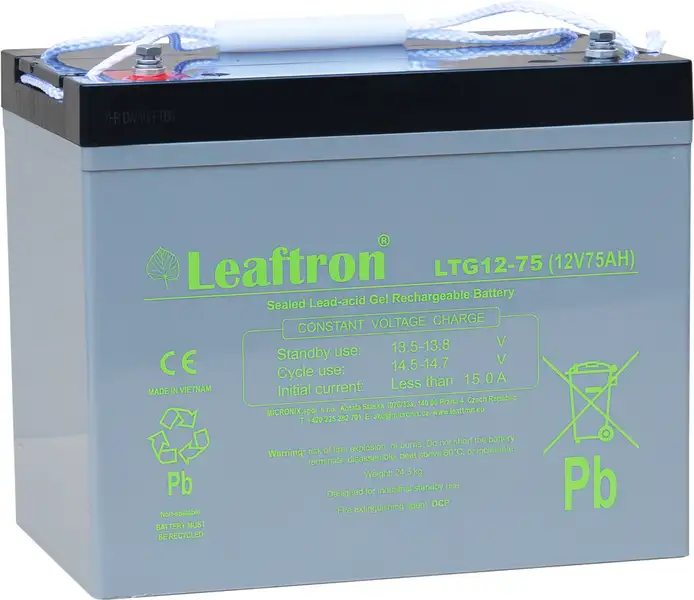 akumulátor Leaftron LTG12-75 gelový (12V/75Ah)