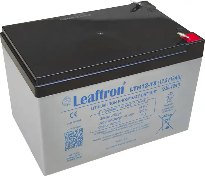 akumulátor Leaftron LTH12-18 Lithium (12V/18Ah)