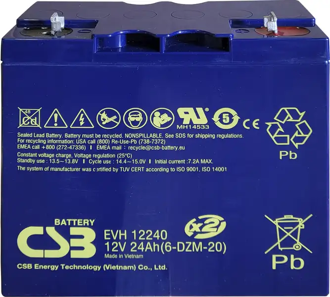 akumulátor CSB EVH12240B3 (12V/24Ah)