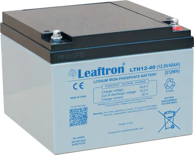 akumulátor Leaftron LTH12-40 Lithium (12V/40Ah)