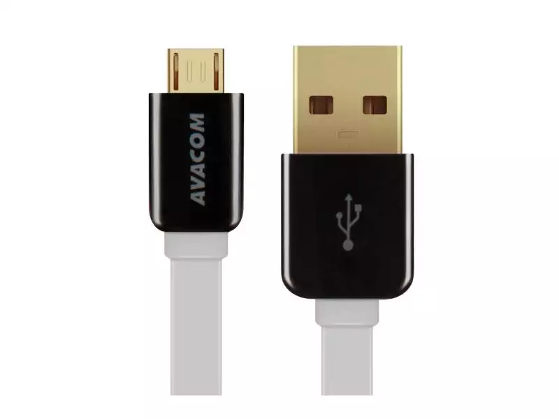 AVACOM MIC-40W kabel USB - Micro USB, 40cm, bílá